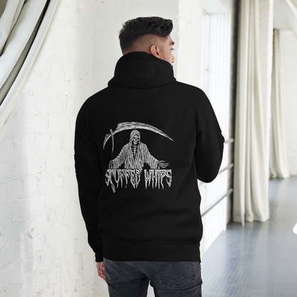 SCUFFED DREAD HOODIE (WHITE)